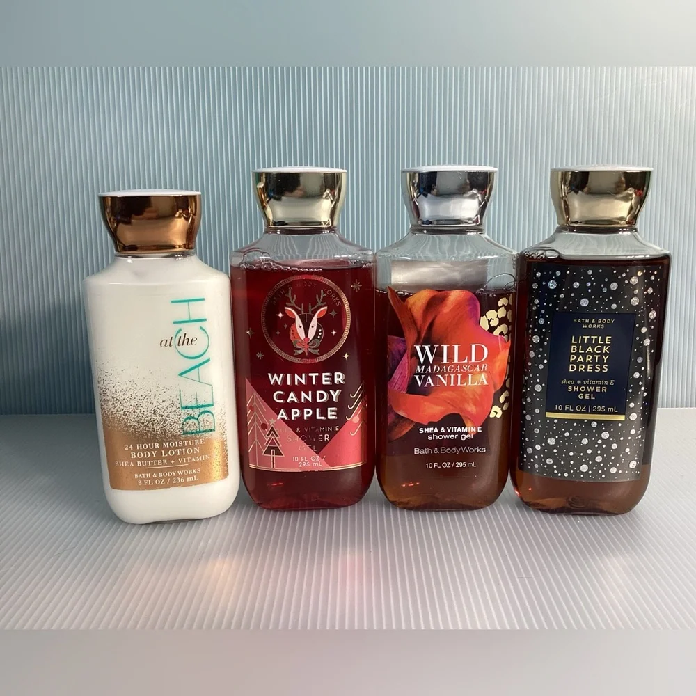 Set of Bath and Body Works Products (3 shower gels and 1 lotion)